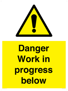 Danger Work in progress below